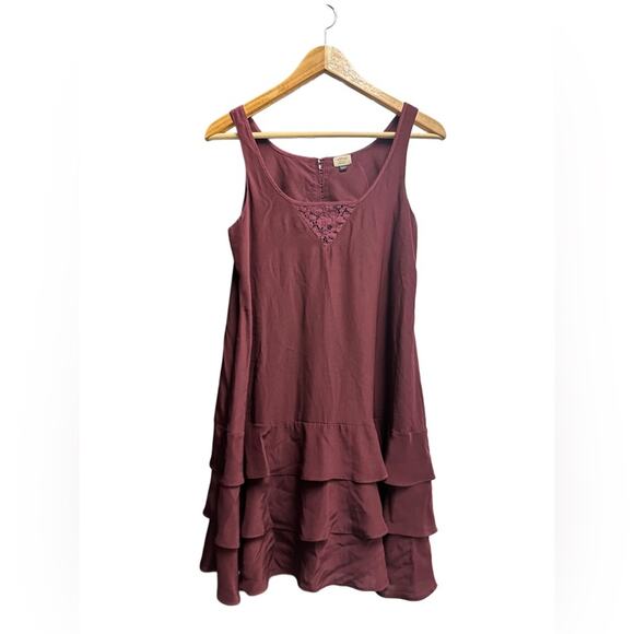 ARITZIA Wilfred Deep Red 100% Silk Sleeveless Dress - Picture 1 of 4